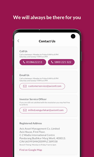 Axis Mutual Fund Invest App