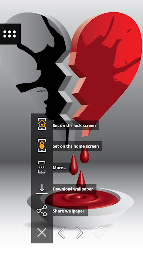 Wallpapers 4K broken heart Screen 2