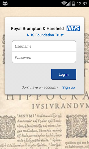 Android application Harefield Transplant App screenshort