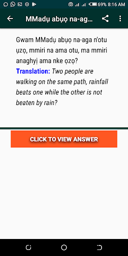 Igbo Riddles Screen 3