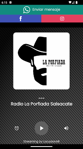 Radio La Porfiada Salsacate Screen 3
