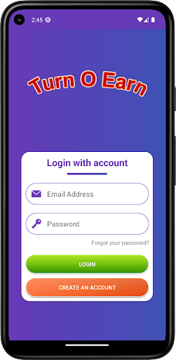 Android application Turn O Earn screenshort