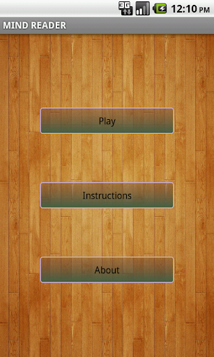 Android application MIND READER screenshort