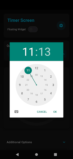 Timer Screen Auto Off