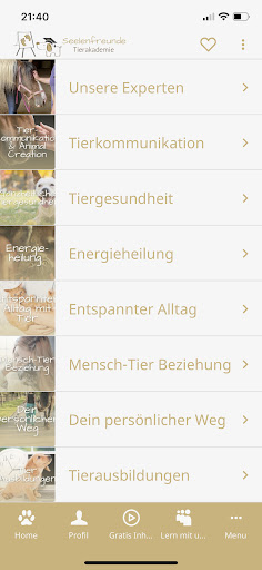 Android application Seelenfreunde Tier App screenshort