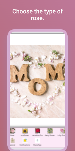 Android application Mother's Virtual Flowers screenshort