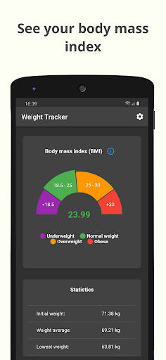 Weight Tracker & BMI Tracker Screen 3