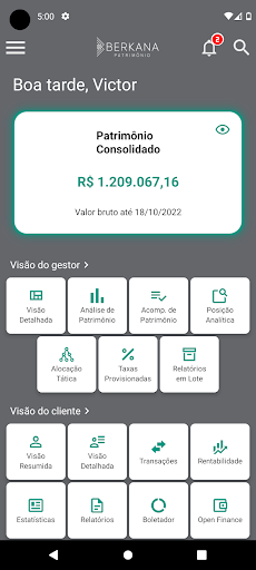 Android application Berkana Patrimônio screenshort