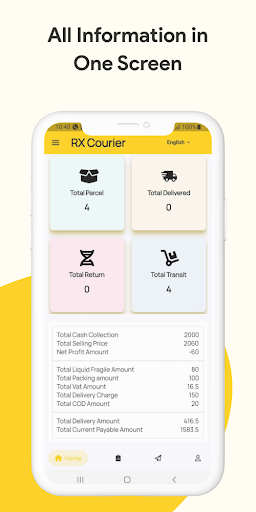 RX Courier - Delivery service Screen 3