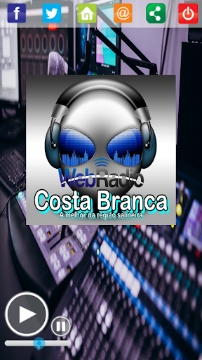 Android application Web Rádio Costa Branca. screenshort