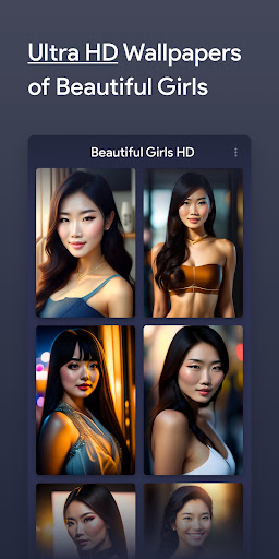 Android application Beautiful Girls Wallpaper HD screenshort