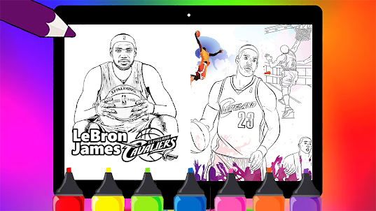 Basketball Stars Coloring Book