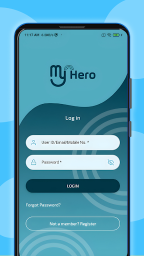 Android application MyHero screenshort