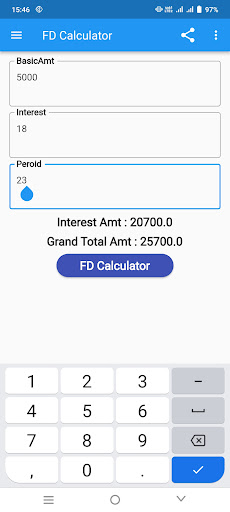 Fd Calculator Screen 3