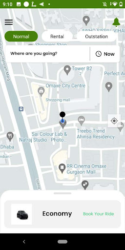 Android application Global taxi screenshort