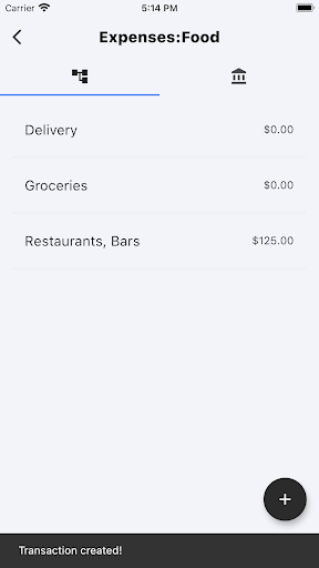 GnuCash Mobile Screen 3