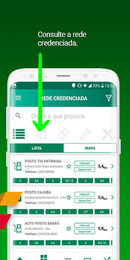 Android application ValeCard Logística screenshort