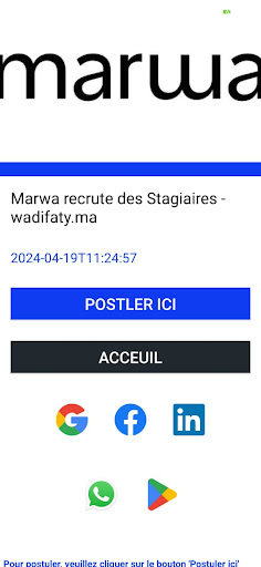Android application Wadifaty.ma screenshort