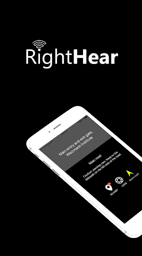 Android application RightHear - Blind Assistant screenshort