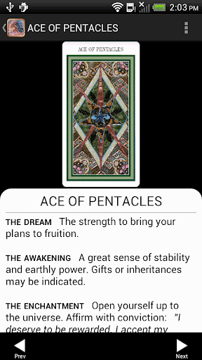 Screenshot of Enchanted Tarot
