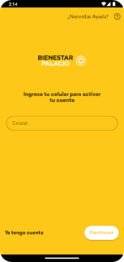 Android application Bienestar Palacio screenshort