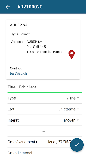AUBEP ERP - Mobile Screen 2