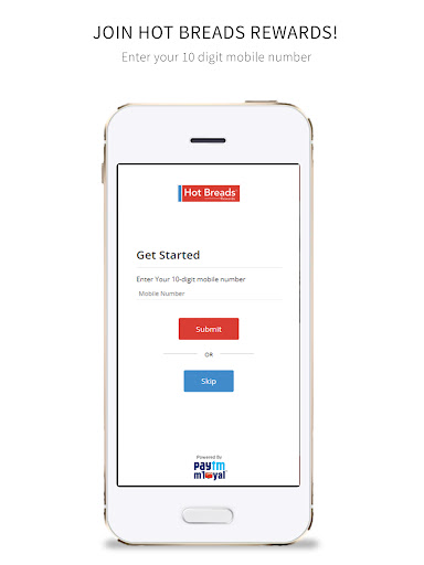 Android application Hot Breads Rewards screenshort