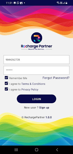 RechargePartner Screen 2