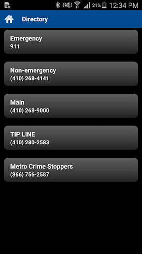 Annapolis PD Mobile Screen 3