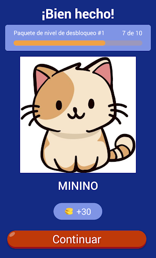 Android application Juego sinónimos screenshort