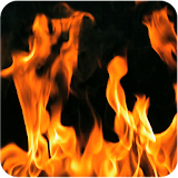 Fire Live Wallpaper 3D Red icon