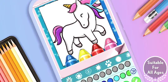 Unicorn Cute Coloring Game