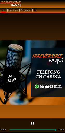 Android application IrreversibleRadio screenshort