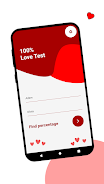 100% Love test calculator Screenshot