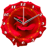 Cover Image of Скачать Розовые цветочные часы  APK