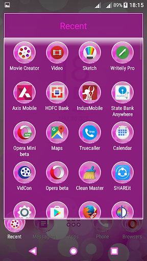 Glitter Pink XZ Theme Xperien