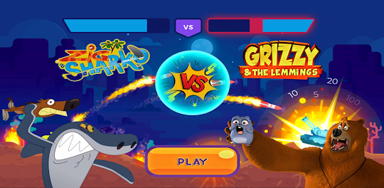 super grizzy and sharko game