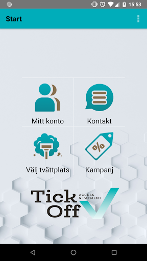 Android application WashApp screenshort