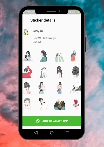 Girls Stickers For whatsapp