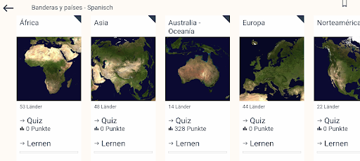 Android application Flags & countries - quiz screenshort