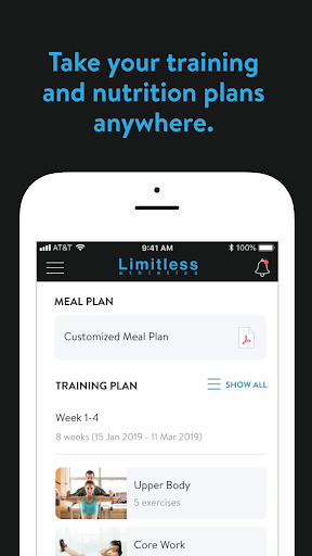 Limitless Athletics Screen 2