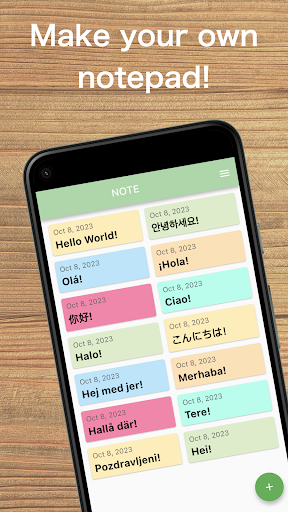 Android application Note - Chat Bot : Evolve memo screenshort