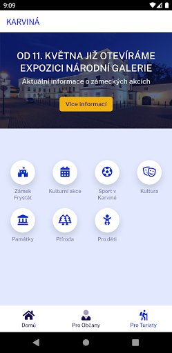 Android application Karviná Info screenshort