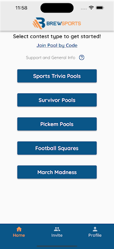 Android application BrewSports screenshort