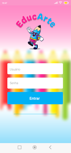 Android application Educarte Professores screenshort