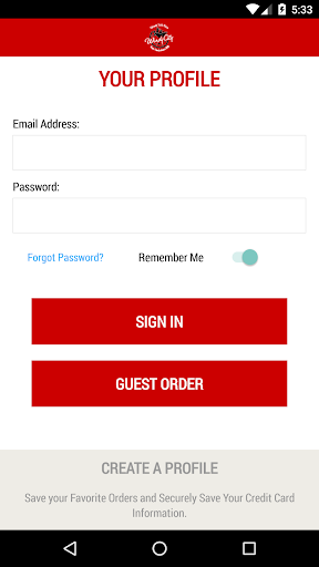 Android application Windy City Pizza & BBQ screenshort