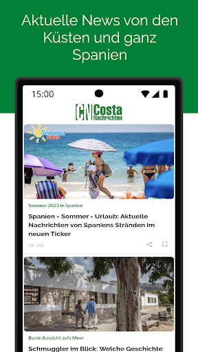 Android application Costa Nachrichten screenshort