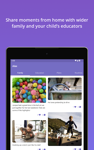 Screenshot of Storypark for Families