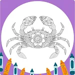 Cover Image of Baixar Crab Mandala Coloring Book App  APK