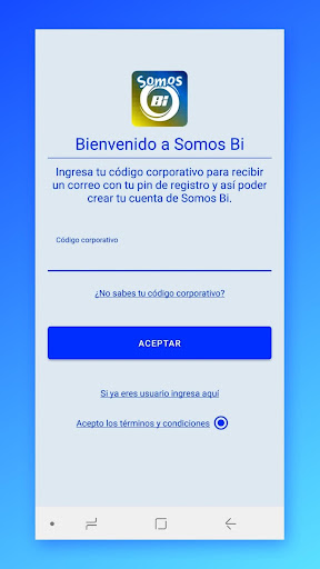 Android application Somos Bi screenshort